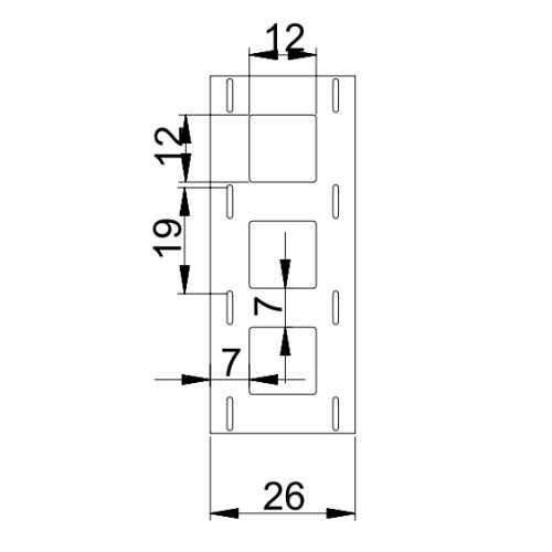 Batteri nikkelstripe -2P - 5 meter rull  M 1