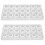 2x 21 Shaped Clear Polycarbonate Mould Chocolate Jelly Candy Mold Tray New 1