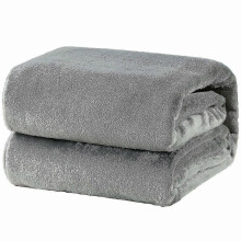 200*230cm Black Pink Grey Violet Fleece Blanket Luxury Warm Home Sofa Bed Throw_a