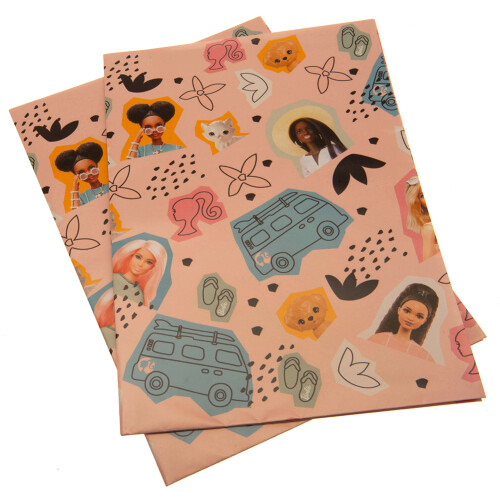 Barbie Barbie Happy Birthday Gift Wrap Sheets 1