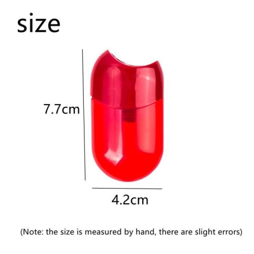 Pencil Sharpener - Unspecified - Double - Red - Plastic and Stainless Steel - 2PCS 1