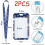 Badge Holder - Unspecified - Retractable Model - Polyester Lanyard - Card Pocket - Blue 2