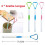 Tongue scraper - Not specified - Child - Hypoallergenic - Non-slip handle - 3 pieces 2