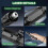 High power green laser pointer flashlight, long range beam, USB rechargeable, star pattern effect, rear switch, presentation and pointing us 5