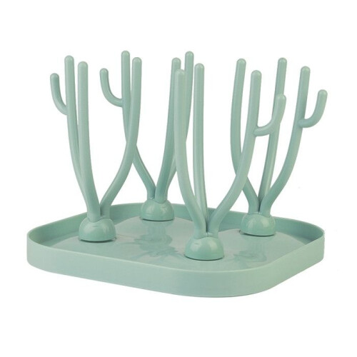 Bottle drainer, plastic, green 1