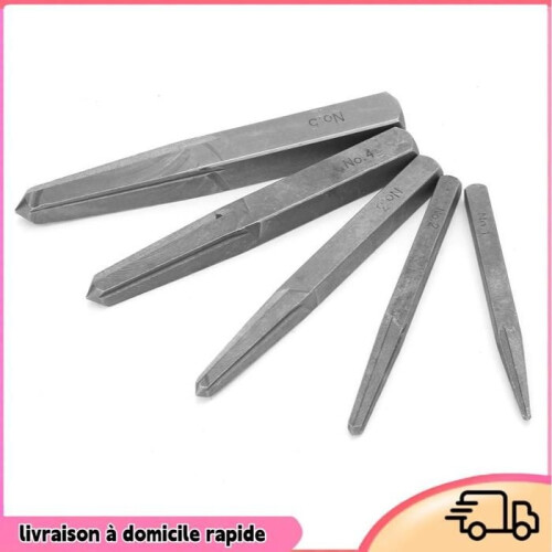 5-piece Damaged Screw Extractor Set, Square Type Removal Tool Set, Damaged Bolt Removal Tool Set 2