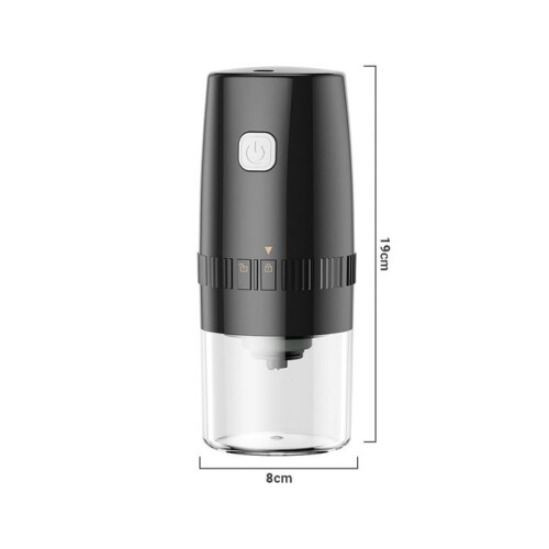 Portable electric coffee grinder, small automatic ceramic conical spice grinder, slow coffee bean grinder with adjustable 1