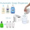 Automatic foaming soap dispenser, 380 ml, touchless, for bathroom, hot water 4
