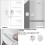 No-drill refrigerator lock, adhesive password lock, window security lock, strong adhesive combination lock (white) 4