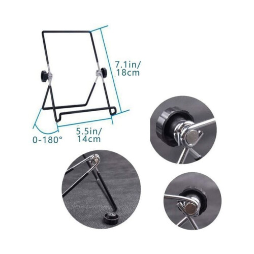 Adjustable tablet stand, 1 piece, foldable phone stand, desktop docking station, black 1