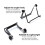 Adjustable tablet stand, 1 piece, foldable phone stand, desktop docking station, black 3