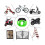 1 Piece Bicycle Lock 4-Digit Bicycle Lock with Security Code - Green（12*650MM） 5