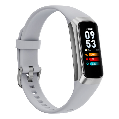 Smartwatch mit Herzfrequenz- und Blutdruckmesser Silver 2