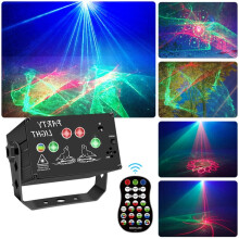 T10 Sprachgesteuerte Mini-Bühnenlaserlicht-Atmosphärenbeleuchtung mit Fernbedienung