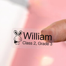 Thermal Label Paper Cosmetic Sticker Bottled Name Sticker Compatible with NIIMBOT D11 Printer, Size: Transparent Sticker