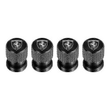 (black) 4pcs Car Wheel Tires Valves Tyre Stem Caps For Ferrari California Gtc4 Lusso F430 458 488 599 Roma Car Accessories-motor Vehicle Wheel Parts