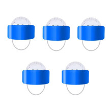 Verkaufe 5 D2 LED-Fingerlichter, Mini-Bühnen-Taschenlampen (Gelb)