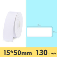 stuks zelfklevende thermische etiketten voor supermarktartikelen, compatibel met NIIMBOT D11, formaat: wit 15x50mm, 130 vellen