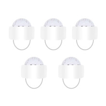 5 Stück D2 LED-Blinkfingerlicht, kleine magische Kugelblitzleuchte (weiß)