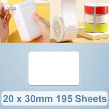20 x 30 mm 195 vellen thermisch printlabelpapier, compatibel met NiiMbot D101 / D11 (wit)