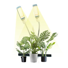 E27 Clip All-aluminum Housing Plant Growth Fill Light，Specification:2 Head(White)