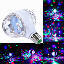 E27 6W LED Doppelkopf-Farbbirne, rotierende Zauberkugel-Bühnenlicht-Laserprojektionslampe