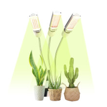 E27 Clip-on All-Aluminum Housing Plant Growth Light,Specifications: 3 Heads (White)