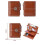Women's Wallet - Leather - Large Capacity - 19 Card Slots - Brown 2