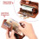 Women's Wallet - Leather - Large Capacity - 19 Card Slots - Brown 4