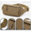 Fanny Pack - Unisex - Oxford Fabric - Waterproof - 3 Pockets - Adjustable Strap 3