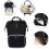 ANTCOOL Waterproof Baby Diaper Backpack - Large 55L Capacity - Black 2