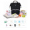 ANTCOOL Waterproof Baby Diaper Backpack - Large 55L Capacity - Black 3
