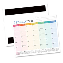 2026-2027 Monthly Calendar Planner 18 Month-Rainbow. style.