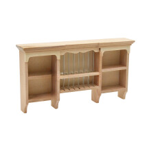 Houten poppenhuis keuken wandmontage kast model-hout kleur