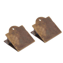 2 stuks Retro Opmerking Paperclip Metalen Bladwijzers Clip