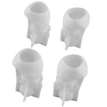 Set van 4 siliconen knutselvormen met engelachtige hartster voor