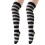 Long Stretchy Socks Inspires Striped-black light dark gra 1