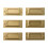 6Pcs Brass Index Label Plates Recyclable Name Index Display 1