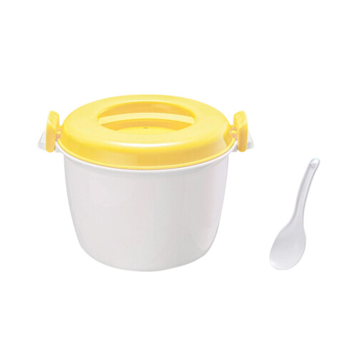 Récipient de préparation de repas à micro-ondes à cuisson-Jaune