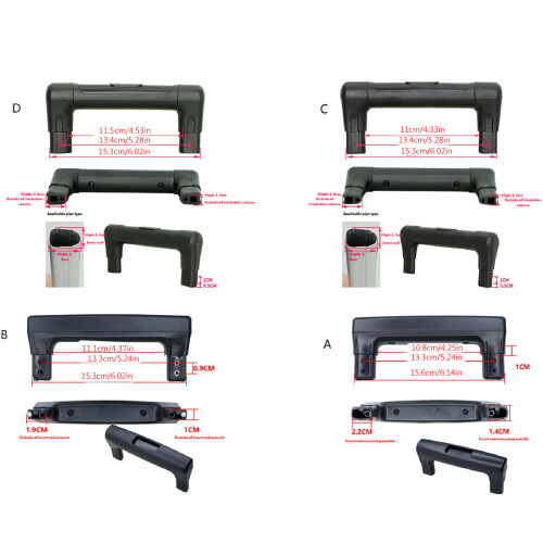 Universal Luggage Handle Replacement Plastic Grip For-C106 1A 1