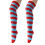 Elastische Overknee-Socken für Mädchen, Muster,-Großes Rot1 1
