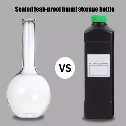Chemically Resistant 1L Black Storage Bottle Light Blocking-2 1