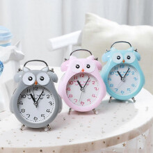 Night Light Analog Alarm Clock Silent Non Ticking, Gentle Wake, Beep Sounds