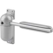 Spring Loaded Door Closer - Adjustable Surface Mount - Automatic Spring Loaded Door Closer for Self Closing (Gray)