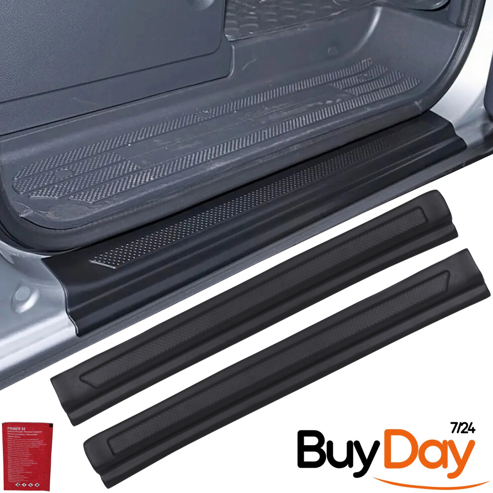 Clickmax 2 Pcs Front Door Sill Protectors Abs For Viano Vito W639) Van Mpv 03-13
