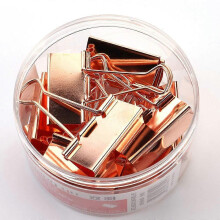 Giant Double Clip Clamp 12 Pack 51mm Paper Binder Clips Rosegold Metal Bulldog Clamp Binder Clips