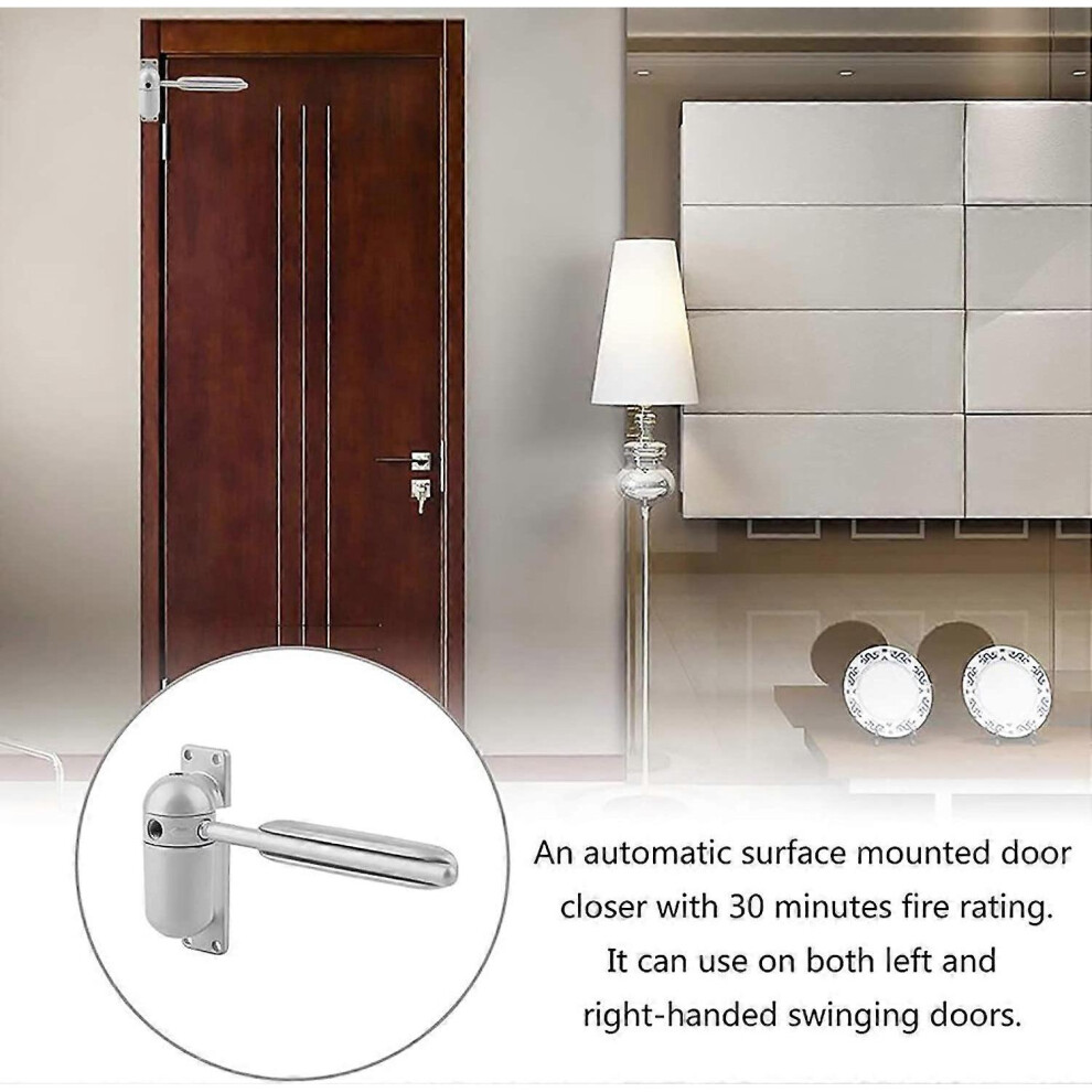 Spring Loaded Door Closer - Adjustable Surface Mount - Automatic Spring ...