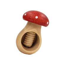 Natuurlijke houten notenkraker voor ouderen en kinderen-Rood