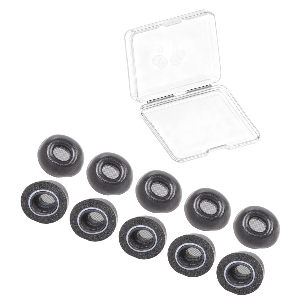 10Pcs Secures Fit Memory Foam Ear Tip Noise Reductions Long-M 7704001146448