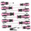 12pc Magnetic Wrenches Professional Set Search- Pink 1